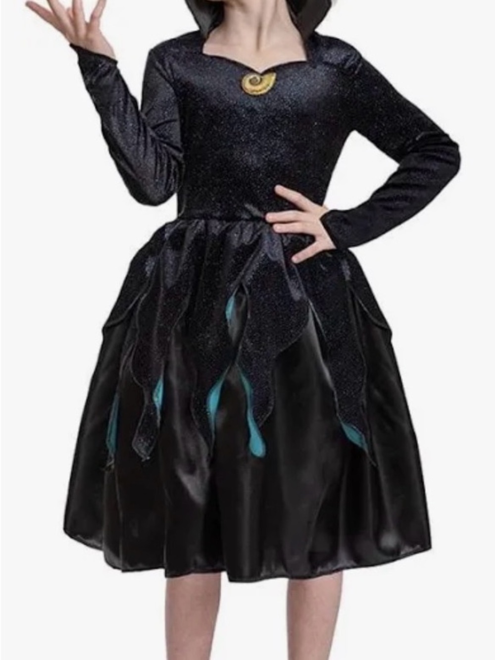 Disney The Little Mermaid Ursula Halloween Costume Dress Kids 7/8